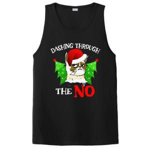 Cat Lover Xmas Dashing Through Grumpy Cats The No Christmas PosiCharge Competitor Tank