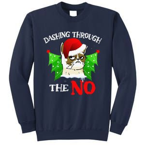 Cat Lover Xmas Dashing Through Grumpy Cats The No Christmas Sweatshirt