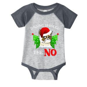 Cat Lover Xmas Dashing Through Grumpy Cats The No Christmas Infant Baby Jersey Bodysuit