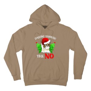 Cat Lover Xmas Dashing Through Grumpy Cats The No Christmas Hoodie