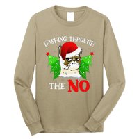 Cat Lover Xmas Dashing Through Grumpy Cats The No Christmas Long Sleeve Shirt