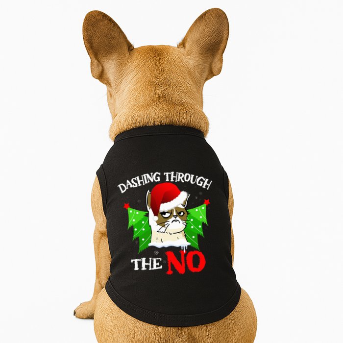Cat Lover Xmas Dashing Through Grumpy Cats The No Christmas Doggie Tank