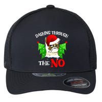 Cat Lover Xmas Dashing Through Grumpy Cats The No Christmas Flexfit Unipanel Trucker Cap