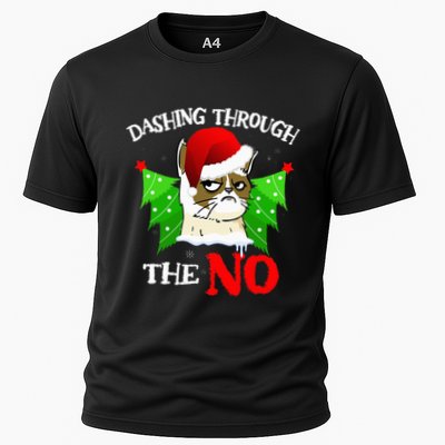 Cat Lover Xmas Dashing Through Grumpy Cats The No Christmas Performance Shirt