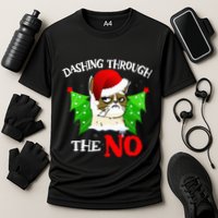 Cat Lover Xmas Dashing Through Grumpy Cats The No Christmas Performance Shirt