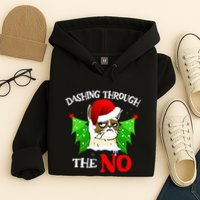 Cat Lover Xmas Dashing Through Grumpy Cats The No Christmas Hoodie