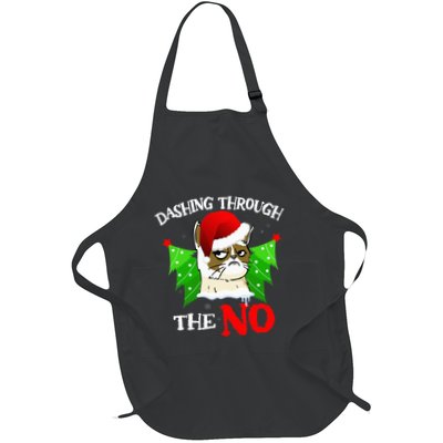 Cat Lover Xmas Dashing Through Grumpy Cats The No Christmas Apron