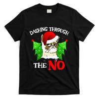 Cat Lover Xmas Dashing Through Grumpy Cats The No Christmas T-Shirt