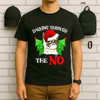Cat Lover Xmas Dashing Through Grumpy Cats The No Christmas T-Shirt