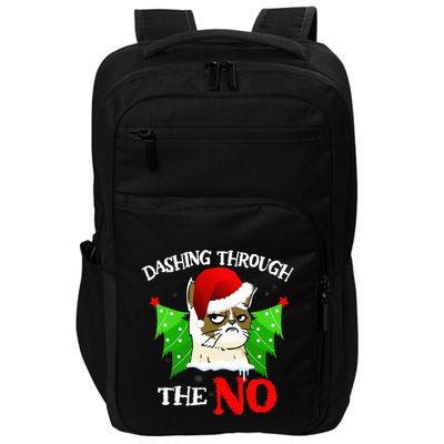 Cat Lover Xmas Dashing Through Grumpy Cats The No Christmas Impact Tech Backpack