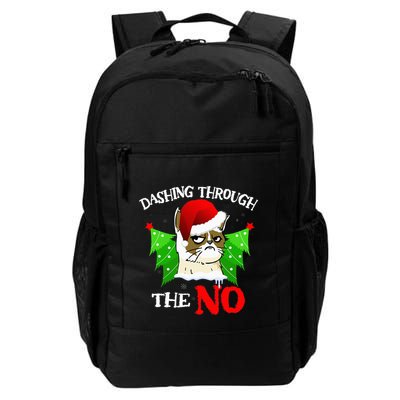 Cat Lover Xmas Dashing Through Grumpy Cats The No Christmas Backpack
