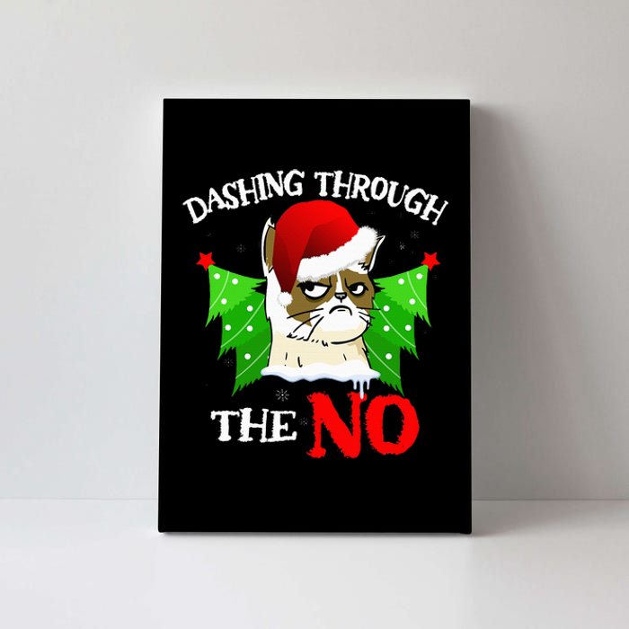 Cat Lover Xmas Dashing Through Grumpy Cats The No Christmas Canvas