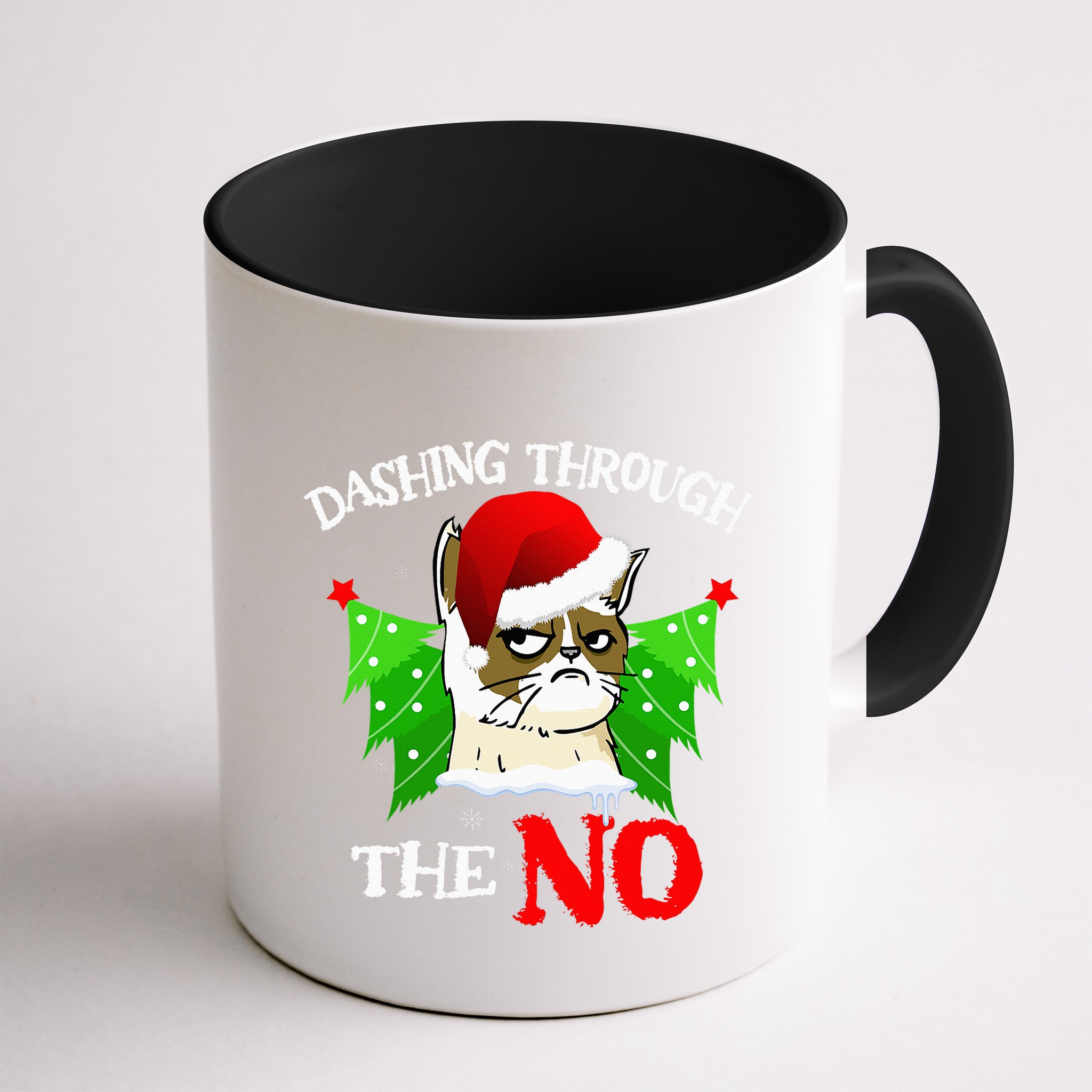 Cat Lover Xmas Dashing Through Grumpy Cats The No Christmas Mug