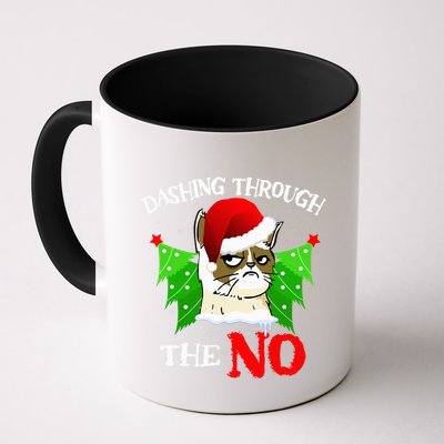 Cat Lover Xmas Dashing Through Grumpy Cats The No Christmas Mug