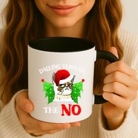 Cat Lover Xmas Dashing Through Grumpy Cats The No Christmas Mug