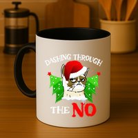 Cat Lover Xmas Dashing Through Grumpy Cats The No Christmas Mug
