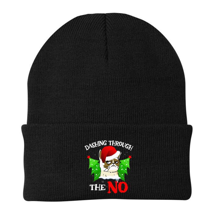 Cat Lover Xmas Dashing Through Grumpy Cats The No Christmas Beanie
