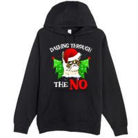 Cat Lover Xmas Dashing Through Grumpy Cats The No Christmas Premium Pullover Hoodie