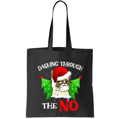 Cat Lover Xmas Dashing Through Grumpy Cats The No Christmas Bag