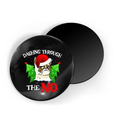 Cat Lover Xmas Dashing Through Grumpy Cats The No Christmas Magnet