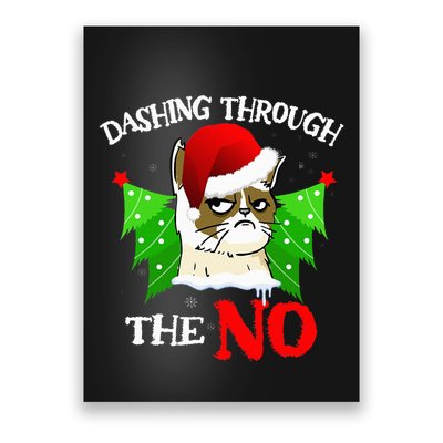 Cat Lover Xmas Dashing Through Grumpy Cats The No Christmas Poster