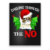 Cat Lover Xmas Dashing Through Grumpy Cats The No Christmas Poster