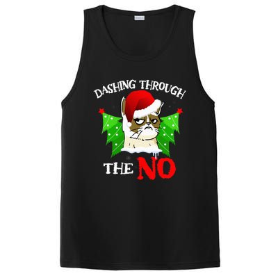 Cat Lover Xmas Dashing Through Grumpy Cats The No Christmas PosiCharge Competitor Tank