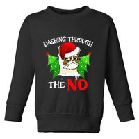 Cat Lover Xmas Dashing Through Grumpy Cats The No Christmas Toddler Sweatshirt
