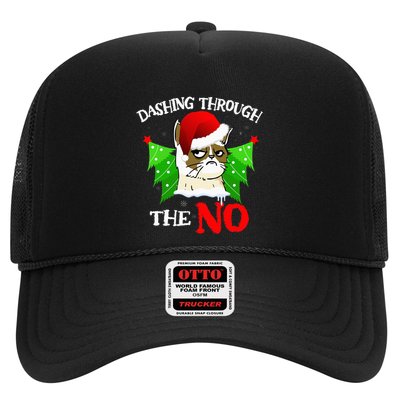 Cat Lover Xmas Dashing Through Grumpy Cats The No Christmas Trucker Hat