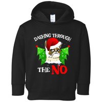Cat Lover Xmas Dashing Through Grumpy Cats The No Christmas Toddler Hoodie