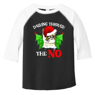 Cat Lover Xmas Dashing Through Grumpy Cats The No Christmas Toddler Fine Jersey T-Shirt
