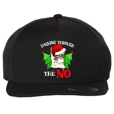 Cat Lover Xmas Dashing Through Grumpy Cats The No Christmas Wool Snapback Cap