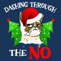 Cat Lover Xmas Dashing Through Grumpy Cats The No Christmas Infant Baby Jersey Bodysuit
