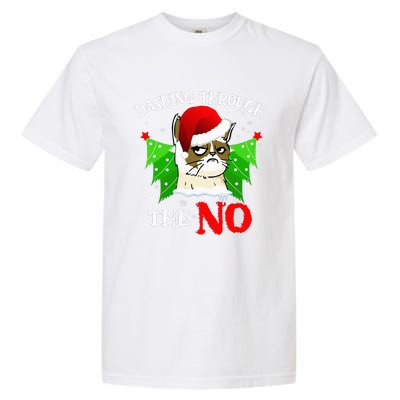 Cat Lover Xmas Dashing Through Grumpy Cats The No Christmas Garment-Dyed Heavyweight T-Shirt