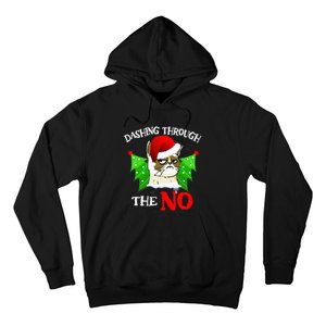 Cat Lover Xmas Dashing Through Grumpy Cats The No Christmas Hoodie