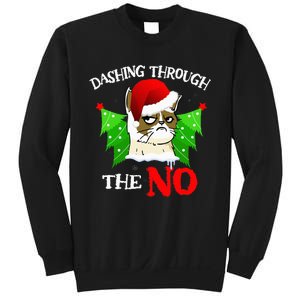 Cat Lover Xmas Dashing Through Grumpy Cats The No Christmas Sweatshirt