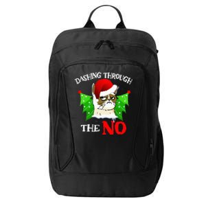 Cat Lover Xmas Dashing Through Grumpy Cats The No Christmas City Backpack