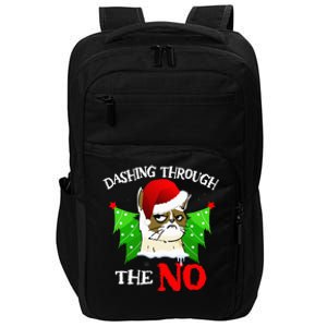 Cat Lover Xmas Dashing Through Grumpy Cats The No Christmas Impact Tech Backpack