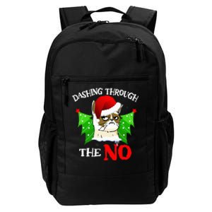 Cat Lover Xmas Dashing Through Grumpy Cats The No Christmas Daily Commute Backpack