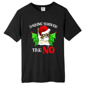 Cat Lover Xmas Dashing Through Grumpy Cats The No Christmas Tall Fusion ChromaSoft Performance T-Shirt