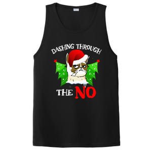 Cat Lover Xmas Dashing Through Grumpy Cats The No Christmas PosiCharge Competitor Tank