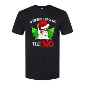 Cat Lover Xmas Dashing Through Grumpy Cats The No Christmas Softstyle CVC T-Shirt