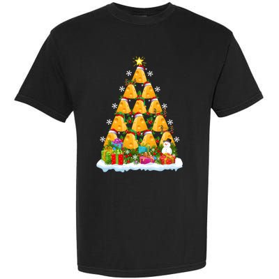 Cheese Lover Xmas Holiday Santa Cheese Christmas Tree Garment-Dyed Heavyweight T-Shirt