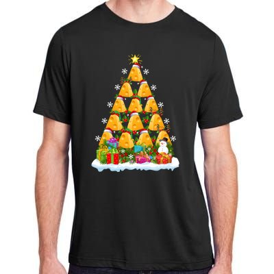 Cheese Lover Xmas Holiday Santa Cheese Christmas Tree Adult ChromaSoft Performance T-Shirt