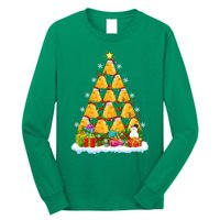 Cheese Lover Xmas Holiday Santa Cheese Christmas Tree Long Sleeve Shirt