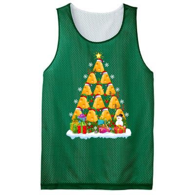 Cheese Lover Xmas Holiday Santa Cheese Christmas Tree Mesh Reversible Basketball Jersey Tank