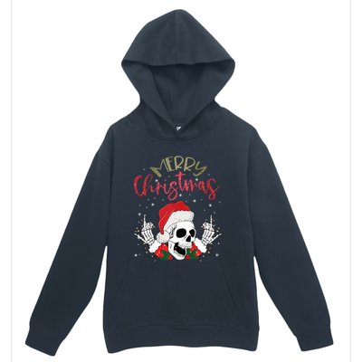 Christmas Light Xmas Santa Hat Funny Skull Merry Christmas Tank Top Urban Pullover Hoodie