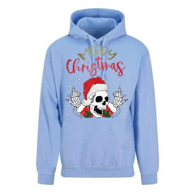 Christmas Light Xmas Santa Hat Funny Skull Merry Christmas Tank Top Unisex Surf Hoodie