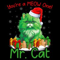 Cat Lover YouRe A Meow One Mr. Cat Christmas 16 in Basic Backpack