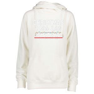 Christmas List Your Brother Funny Xmas Holiday Women Womens Funnel Neck Pullover Hood